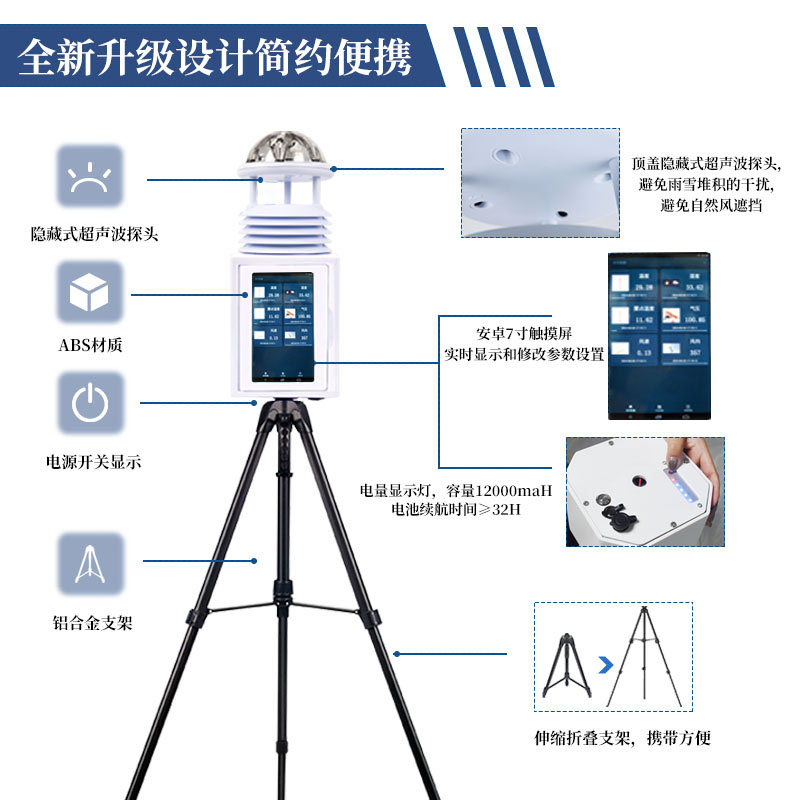 風(fēng)途便攜式氣象檢測儀，隨身攜帶的“氣象專家”——支架款